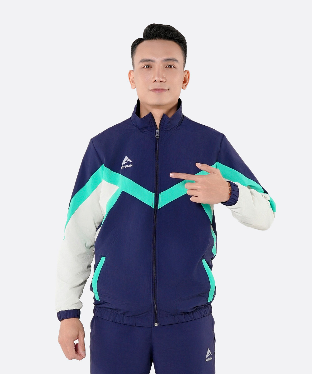 Áo Gió Thể Thao KAIWIN DIAMOND - Màu Xanh Đen