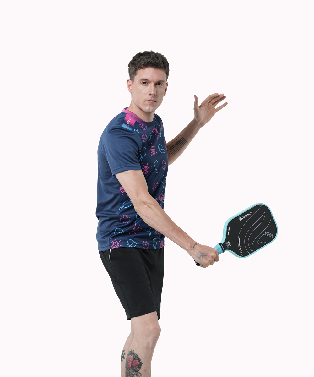 Áo T-shirt Pickleball Cross Nam - Màu Xanh Đen