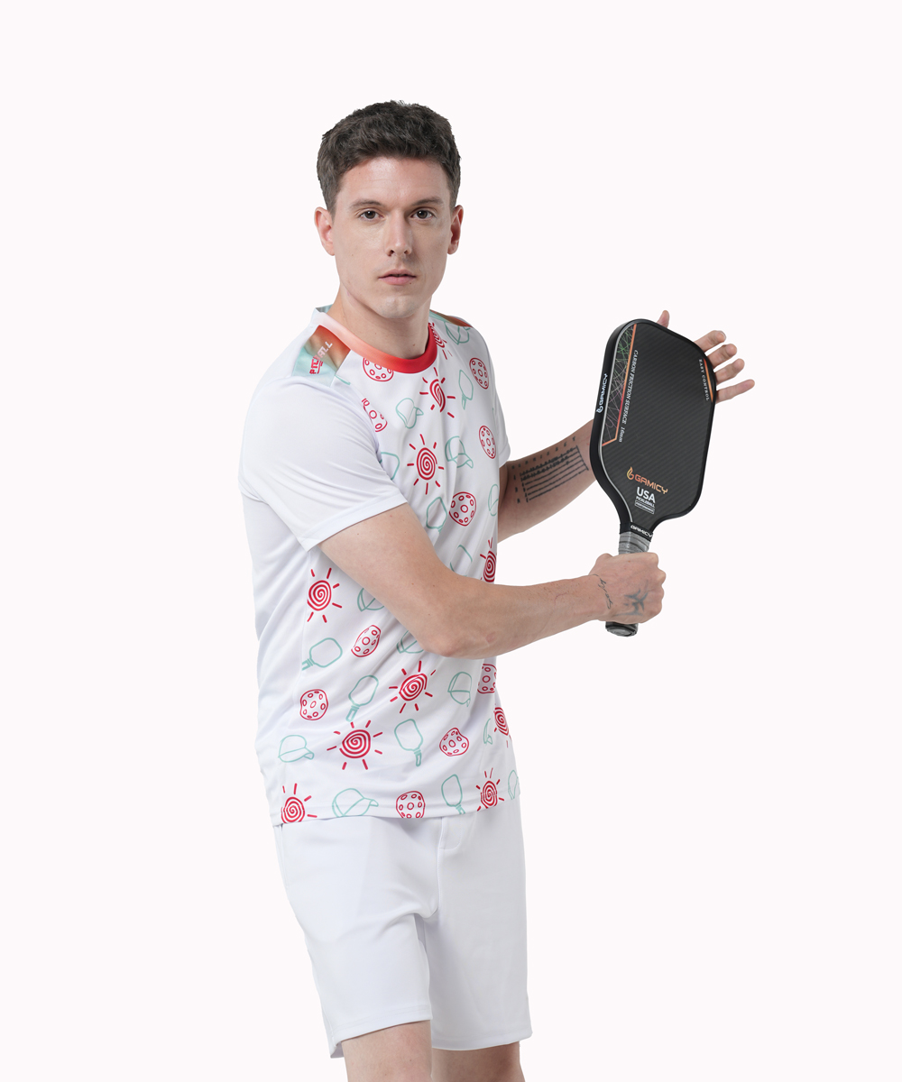 Áo T-shirt Pickleball Cross Nam - Màu Trắng