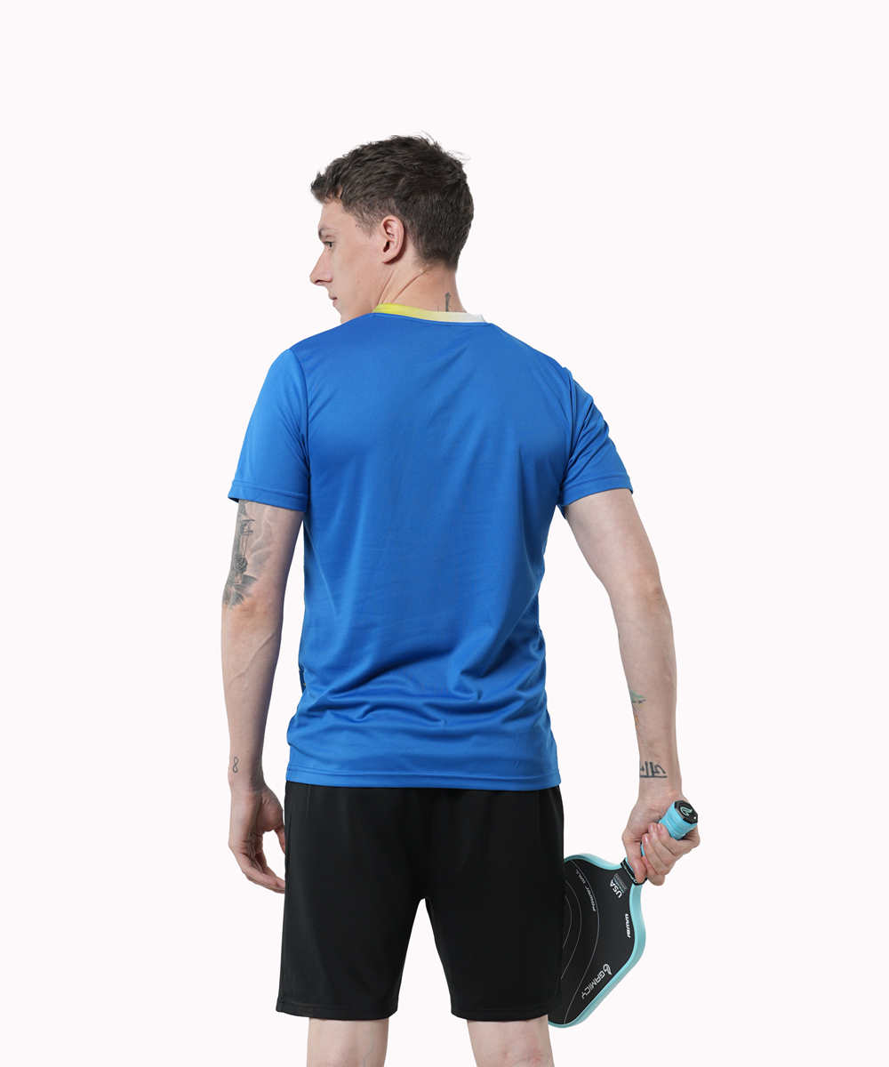 Áo T-shirt Pickleball Cross Nam - Màu Xanh Bích