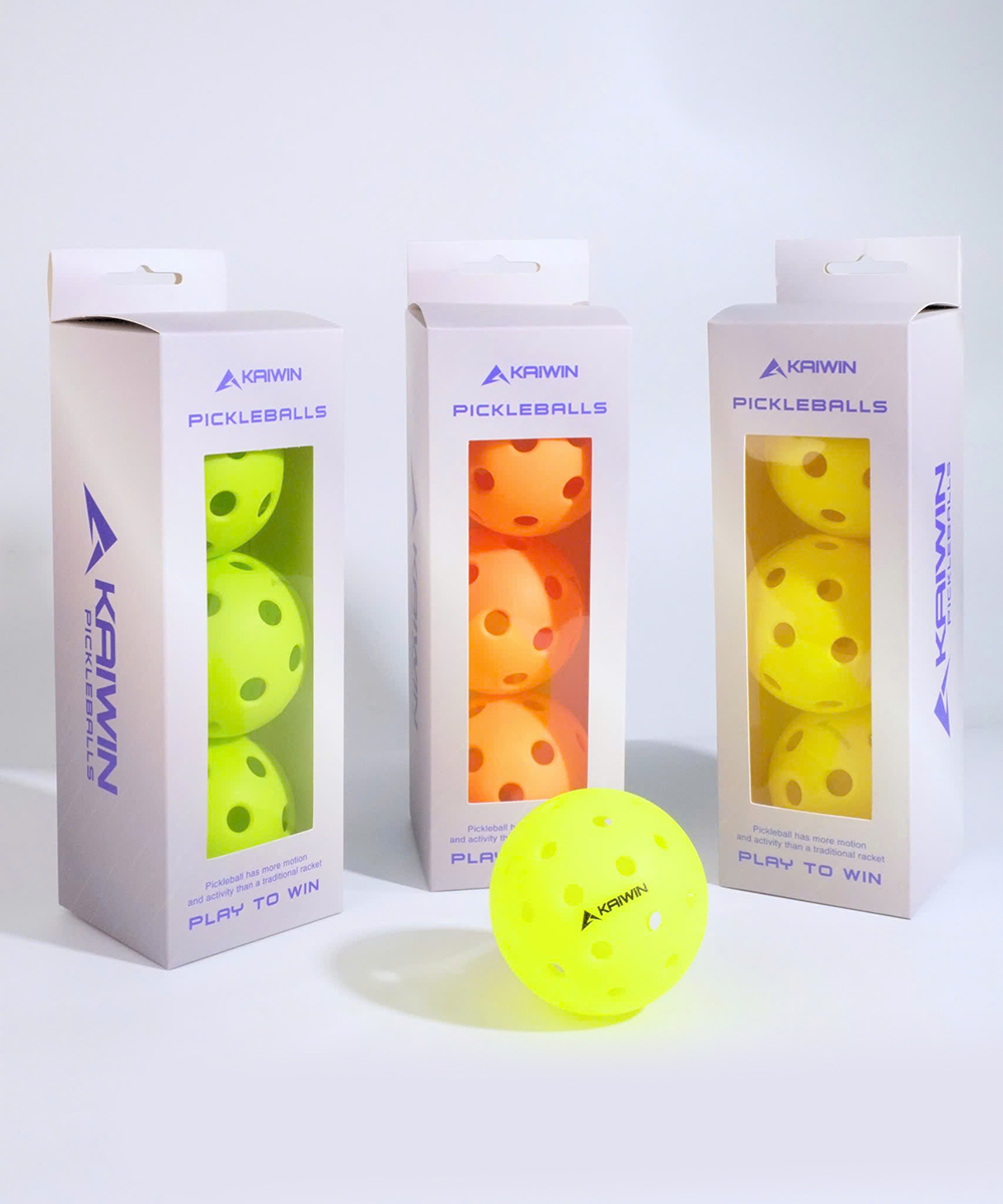 Hộp 3 Bóng Tập Luyện Pickleball Kaiwin PK26L Indoor