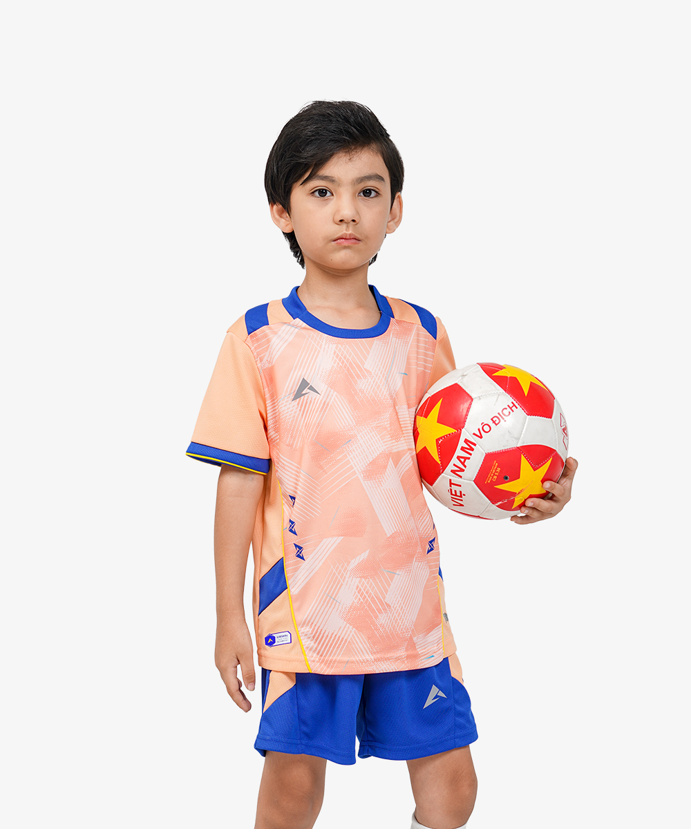 Áo bóng đá KAIWIN FASTER KIDS- Màu Cam nhạt