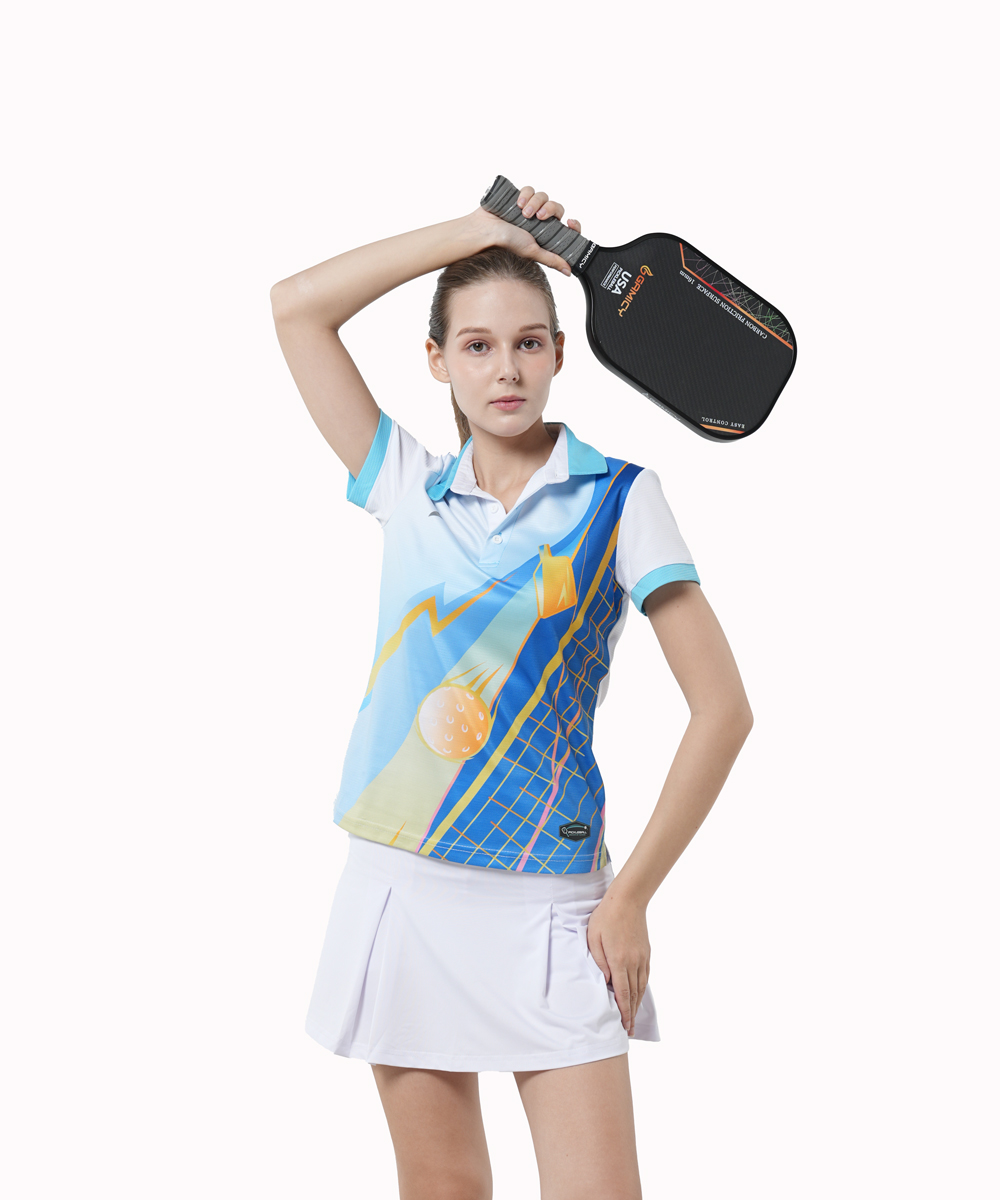 Áo Polo Nữ Kaiwin Slice - Màu Trắng Xanh