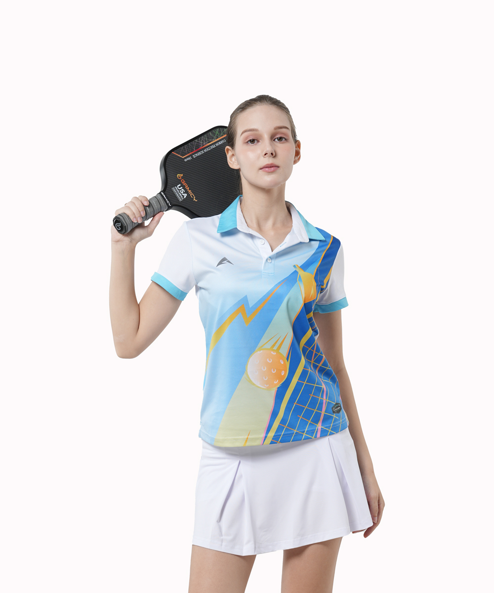 Áo Polo Nữ Kaiwin Slice - Màu Trắng Xanh