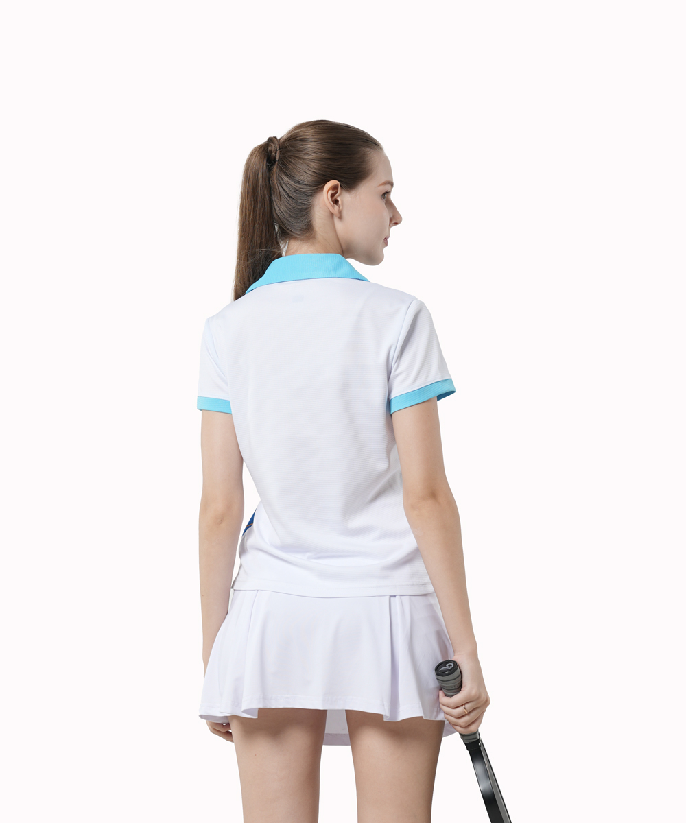 Áo Polo Nữ Kaiwin Slice - Màu Trắng Xanh