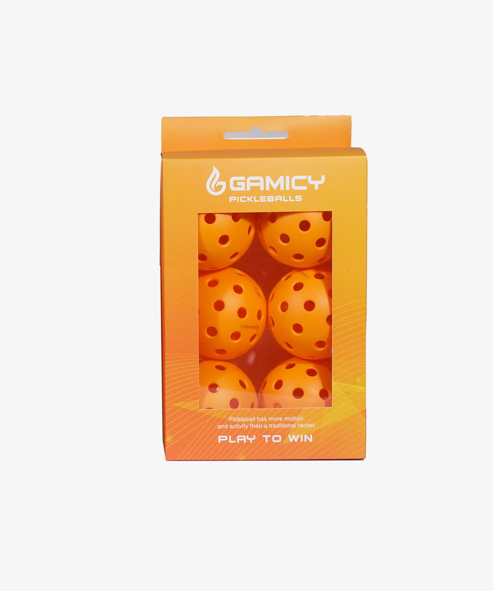 Hộp 6 Bóng Tập Luyện Pickleball Gamicy PG40L Outdoor
