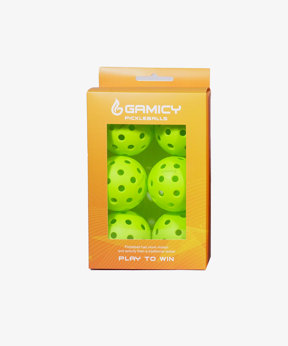 Hộp 6 Bóng Tập Luyện Pickleball Gamicy PG40L Outdoor