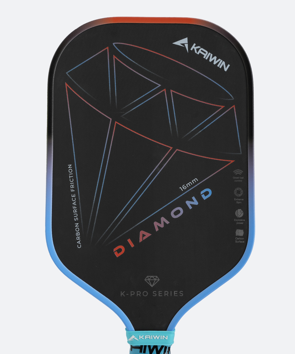 Vợt Pickleball Kaiwin Diamond K-Pro Series 16mm - Màu Cam