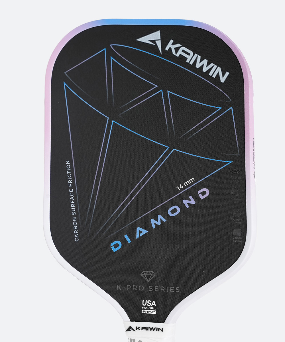 Vợt Pickleball Kaiwin Diamond 14mm - Màu Hồng
