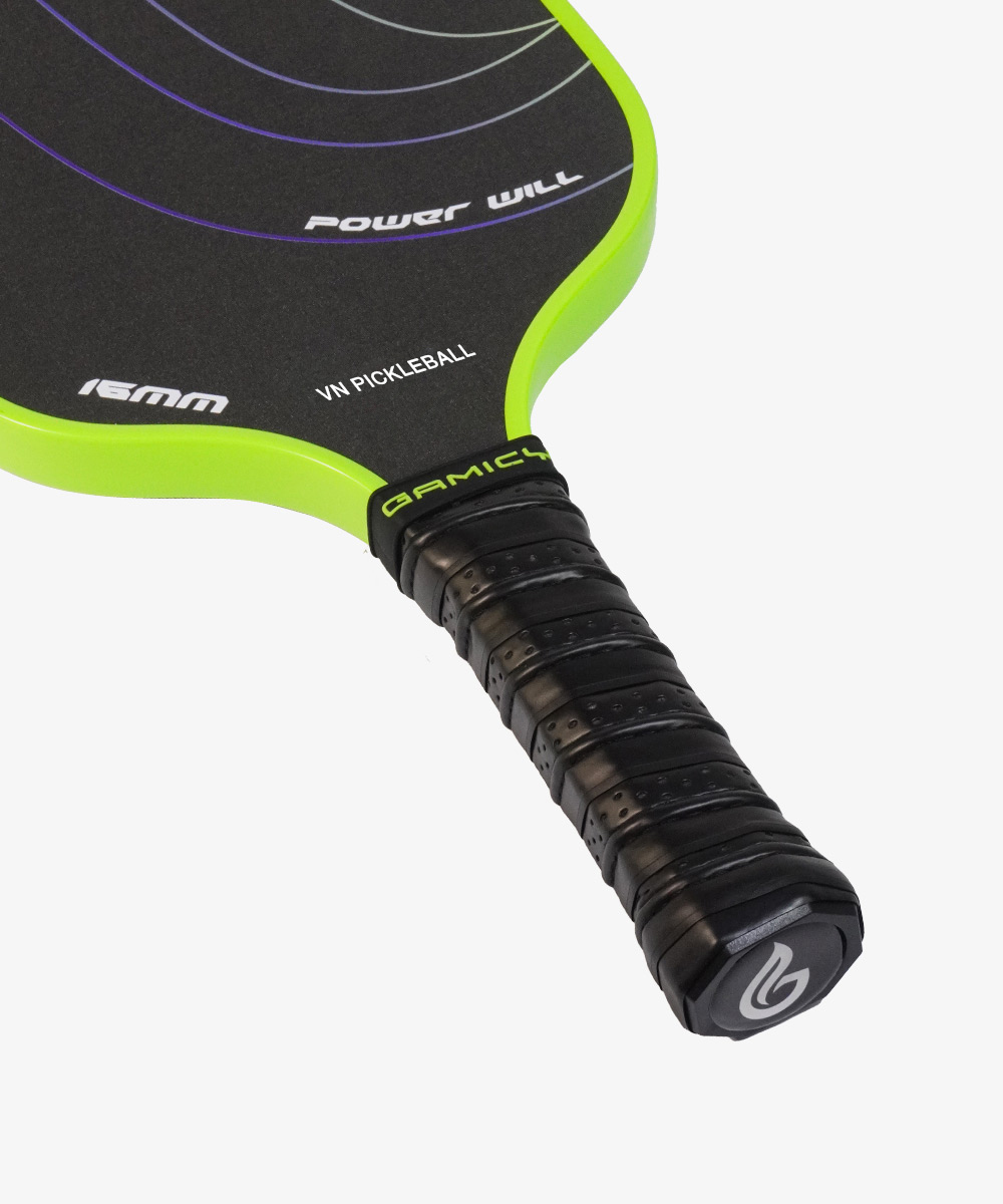 Vợt Pickleball Gamicy Burning T700 16mm - Màu Xanh chuối