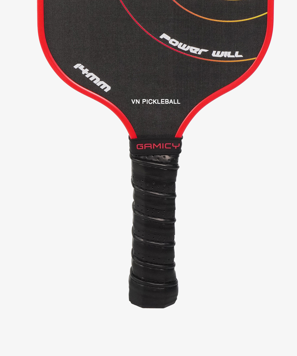 Vợt Pickleball Gamicy Burning T300 14mm - Màu Đỏ