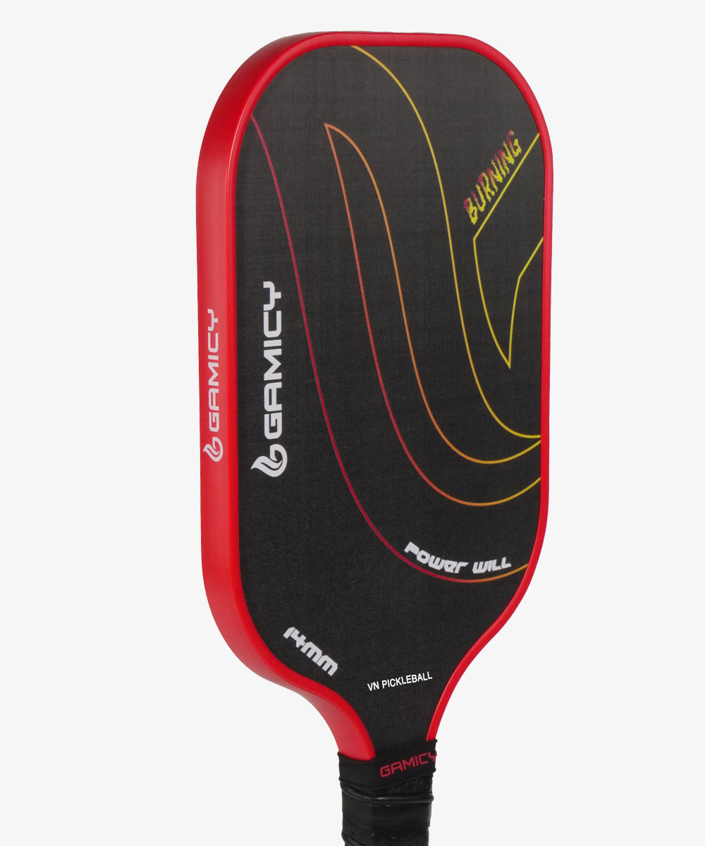 Vợt Pickleball Gamicy Burning T300 14mm - Màu Đỏ