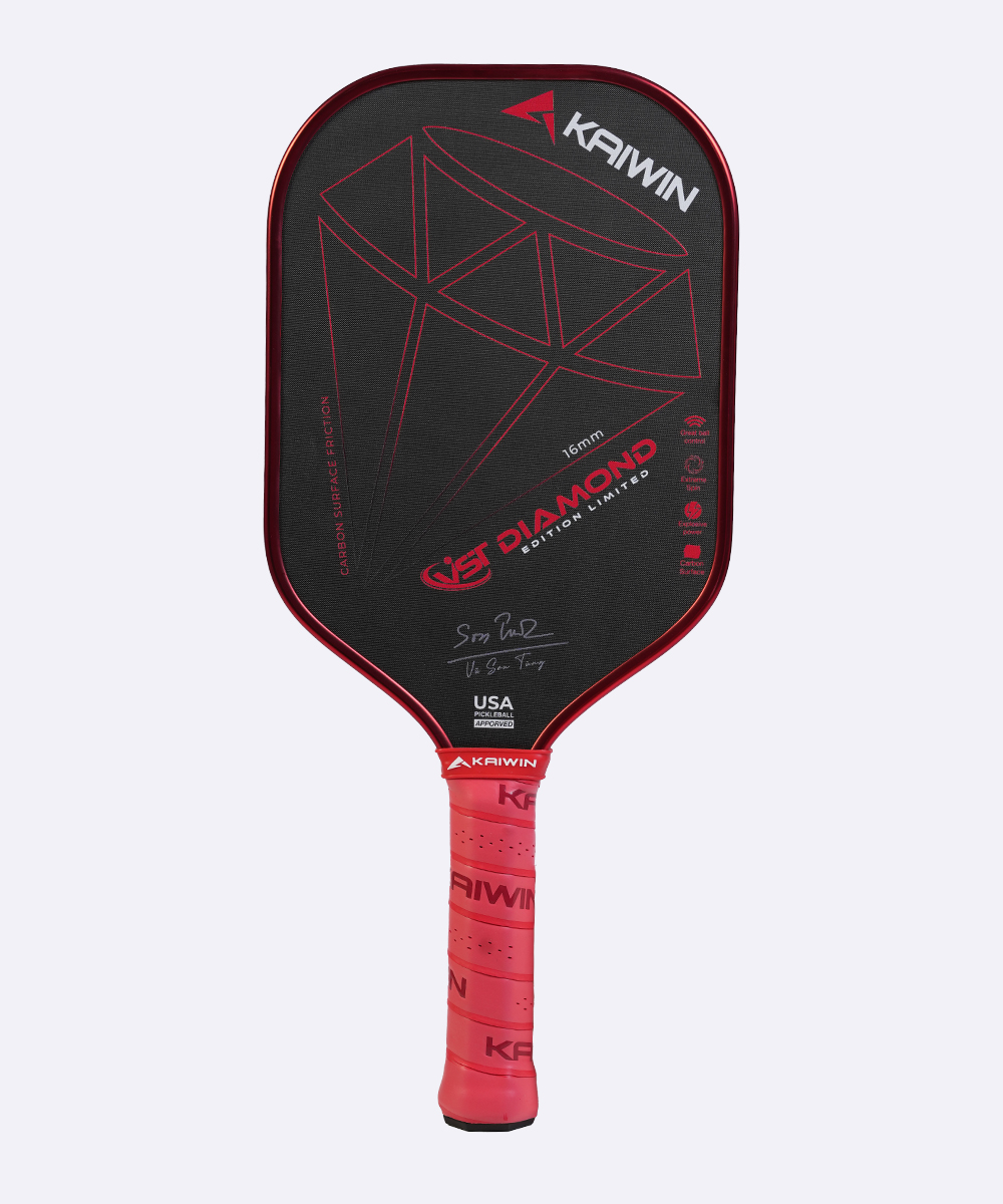 Vợt Pickleball Kaiwin DIAMOND VST - Màu Đỏ