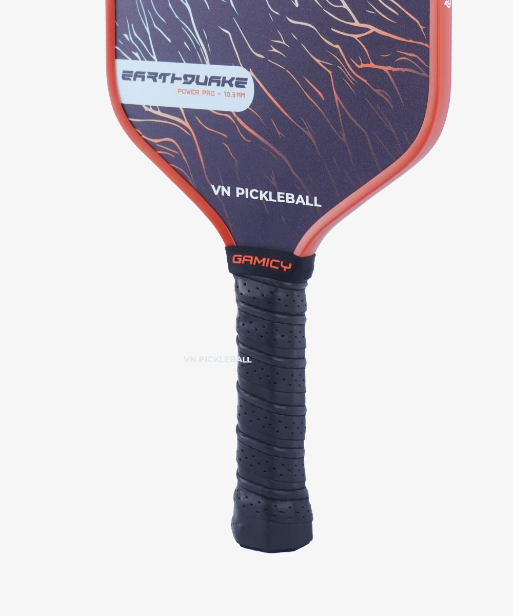 Vợt Pickleball Gamicy Earthquake Pro 14mm - Màu Cam Nâu