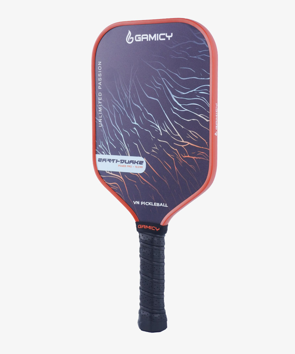 Vợt Pickleball Gamicy Earthquake Pro 14mm - Màu Cam Nâu