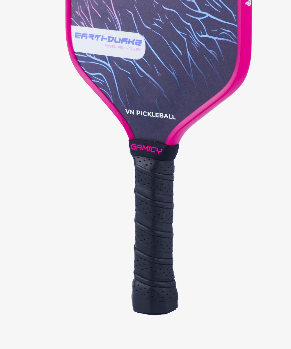 Vợt Pickleball Gamicy Earthquake Pro 14mm - Màu Hồng