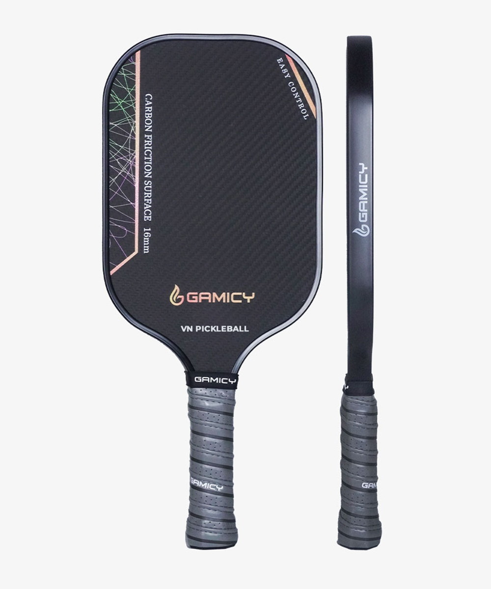 Vợt Pickleball Gamicy Moment T700 3K 16mm - Màu Cam Xám