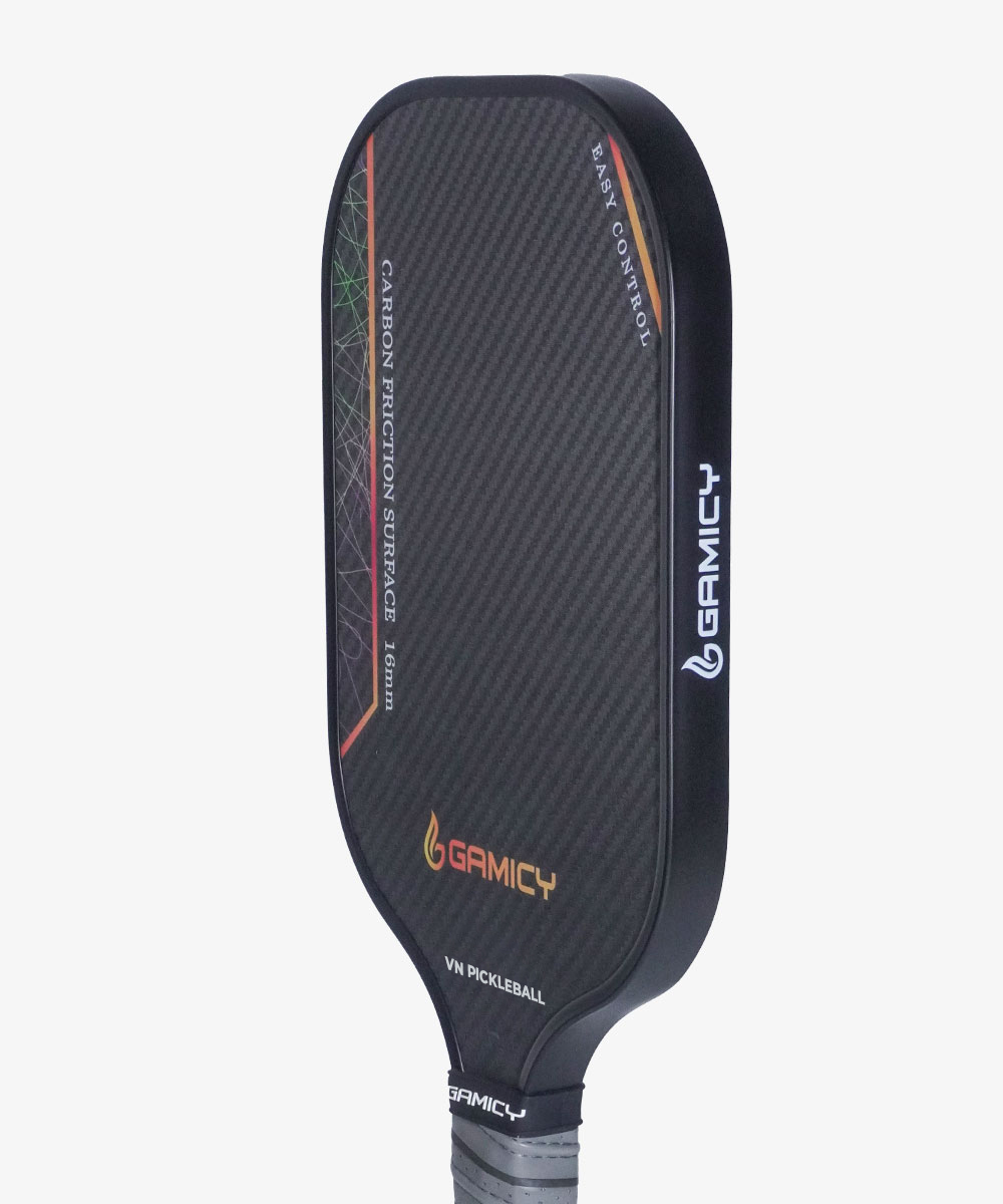 Vợt Pickleball Gamicy Moment T700 3K 14mm - Màu Cam Xám