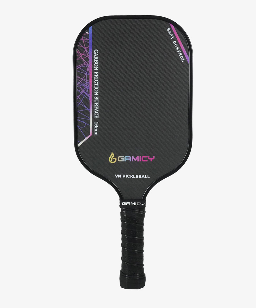 Vợt Pickleball Gamicy Moment T700 3K 14mm - Màu Đen