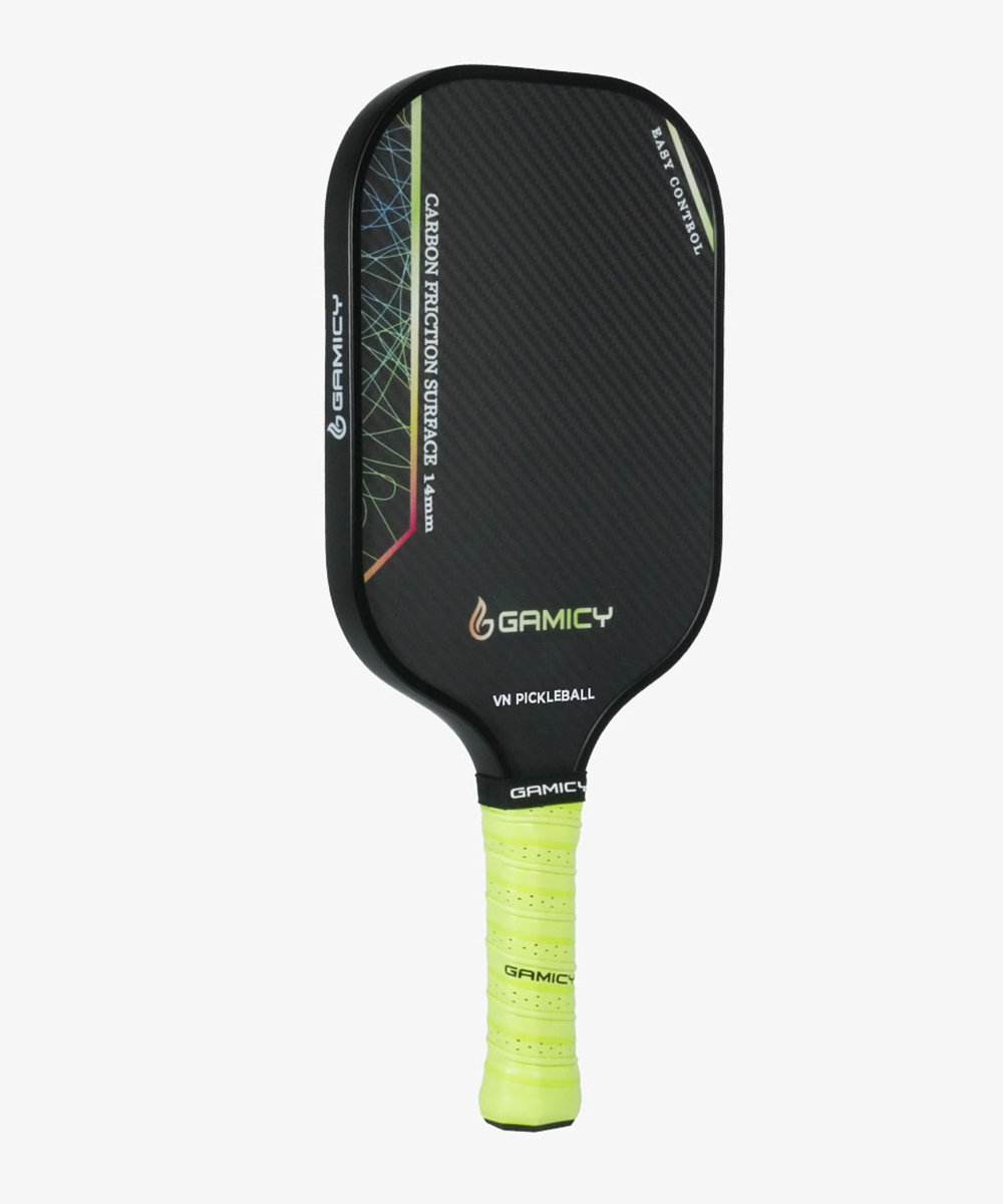 Vợt Pickleball Gamicy Moment T700 3K 14mm - Màu Xanh Chuối