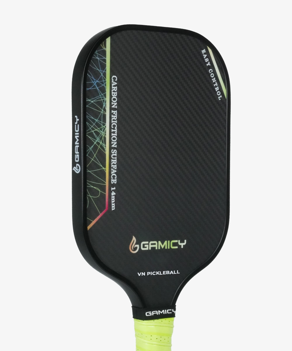 Vợt Pickleball Gamicy Moment T700 3K 14mm - Màu Xanh Chuối