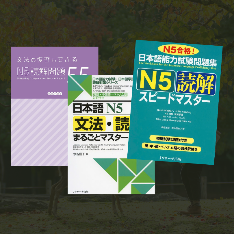 Review Combo 3 Cuốn Sách Tăng Cường Đọc Hiểu N5 - Sự Kết Hợp Hoàn Hảo Giữa Ngữ Pháp Và Đọc Hiểu