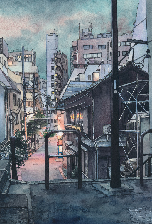 Vẻ đẹp bình dị của Tokyo qua tranh