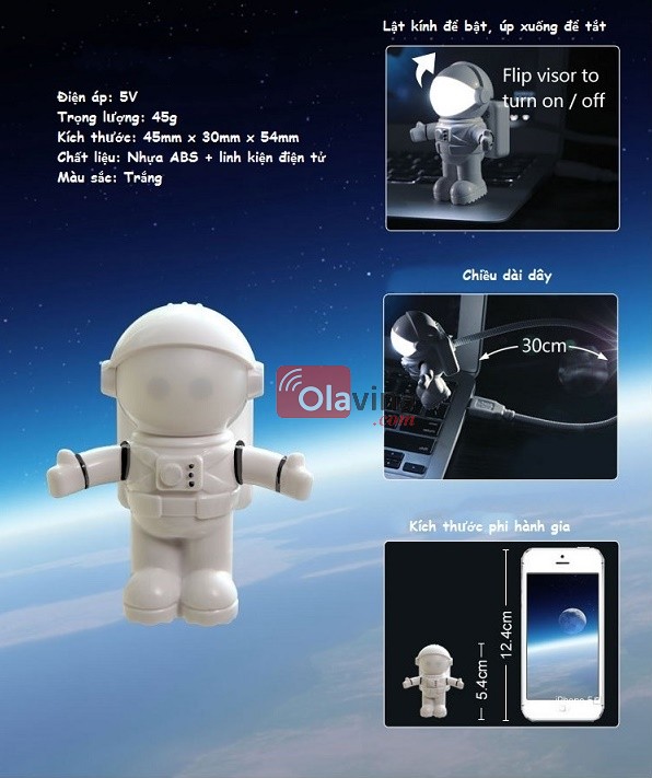 Đèn Led phi hành gia