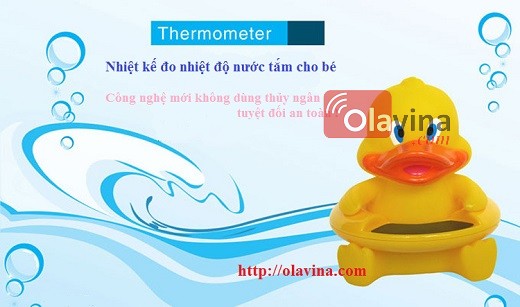 Thiết bị đo nhiệt độ nước tắm cho bé