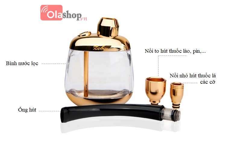 Bình hút thuốc lá bình hút thuốc lào ZB - 501