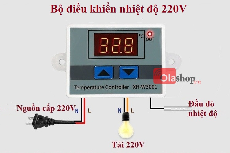 Bộ điều khiển nhiệt độ 220V