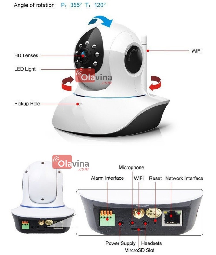 CAMERA IP VSTARCAM T7838WIP