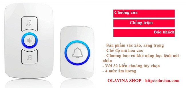 Chuông cửa không dây cao cấp KN-M525