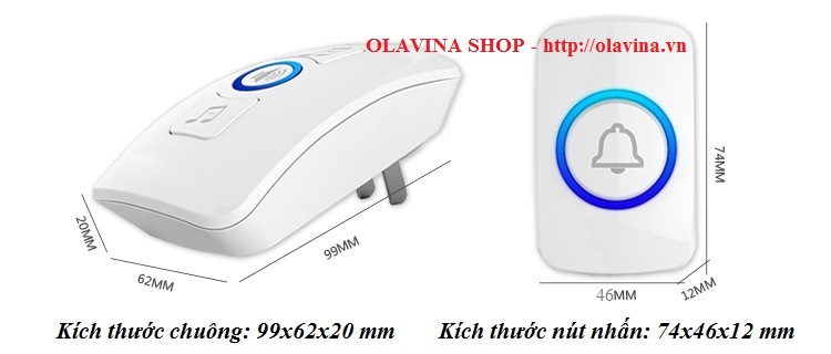 Chuông cửa không dây cao cấp KN-M525