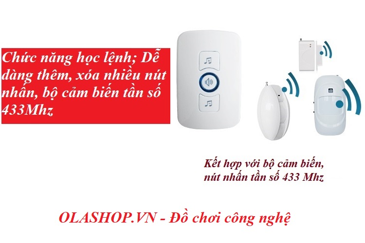 Chuông cửa không dây cao cấp KN-M525