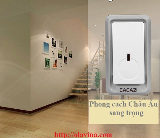 Chuông cửa không dây chống nước cao cấp CACAZI W-899