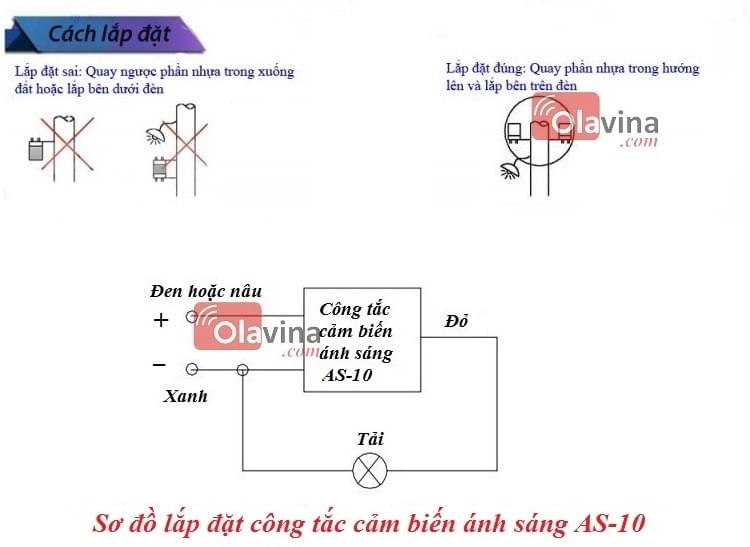 Công tắc cảm biến ánh sáng AS-10