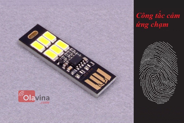 Đèn 6 led cắm cổng USB cảm ứng siêu mỏng