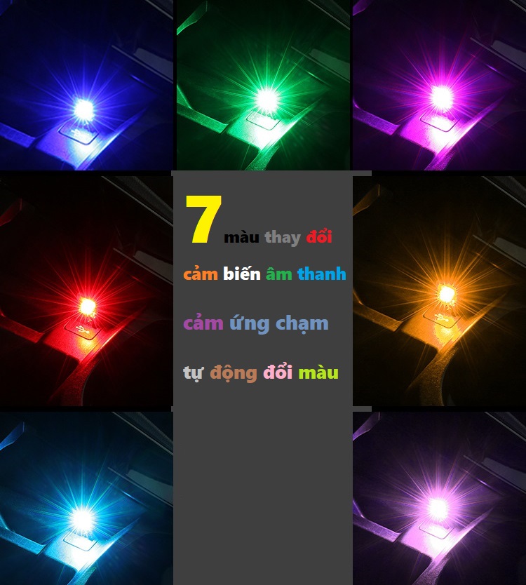 Đèn led thông minh 7 màu cắm cổng usb