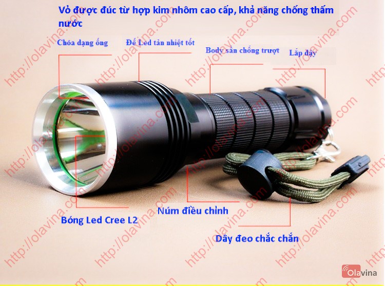 Đèn pin siêu sáng L2