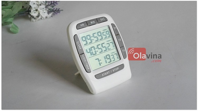 Đồng hồ hẹn giờ đếm ngược 3 kênh