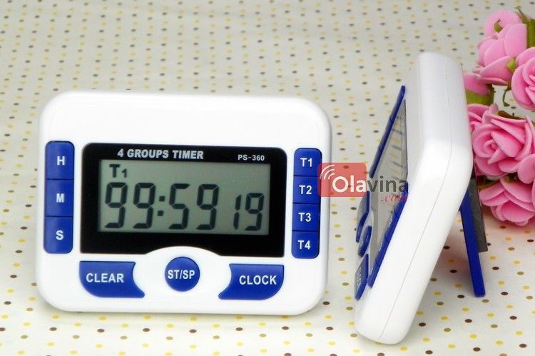 Đồng hồ hẹn giờ đếm ngược 4 kênh