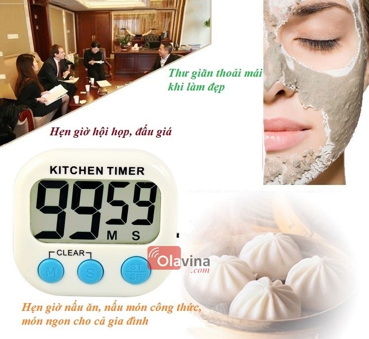 Đồng hồ hẹn giờ nấu ăn Kitchen Timer