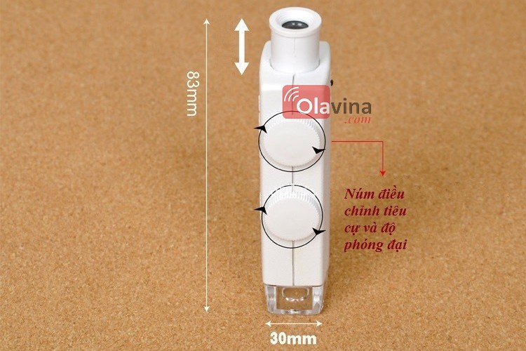 Kính lúp mini 160x - 200x có đèn