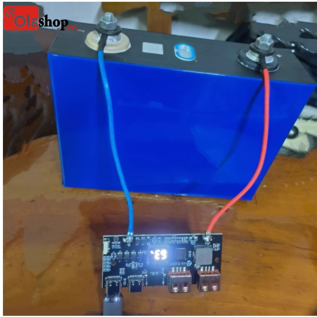 Mạch Sạc Dự Phòng Pin Sắt LiFePO4 3.2V – Sạc Nhanh 22.5W, Hỗ Trợ QC4.0, PD, Vooc  DIY Pin Dự Phòng Siêu Bền