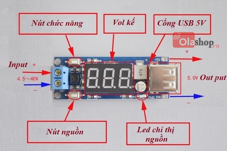 Mạch sạc pin điện thoại 5V2A