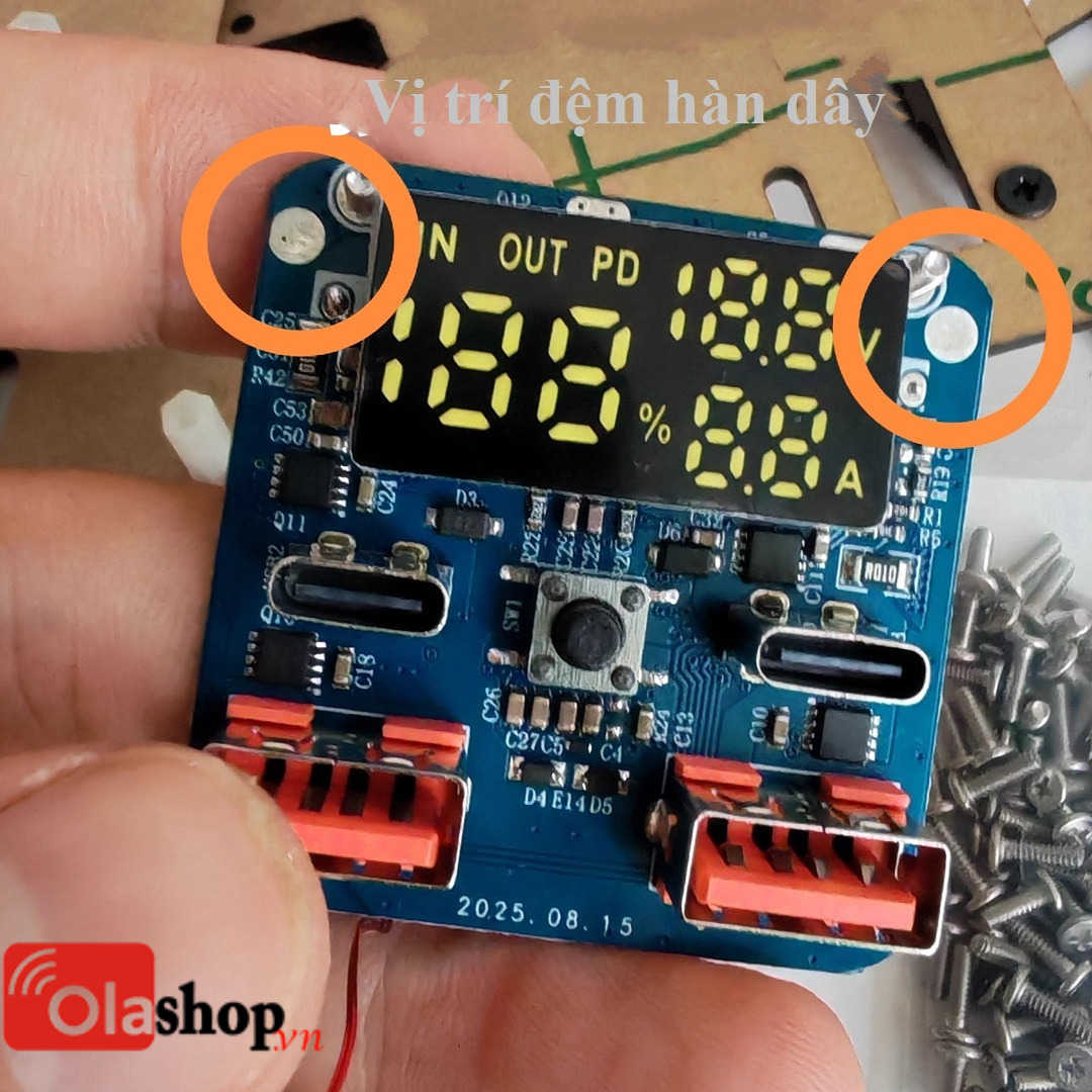 Mạch sạc xả 2 chiều Buck Boost 100w DIY chế siêu sạc dự phòng, kích nổ ô tô từ khối pin sắt LIFEPO4