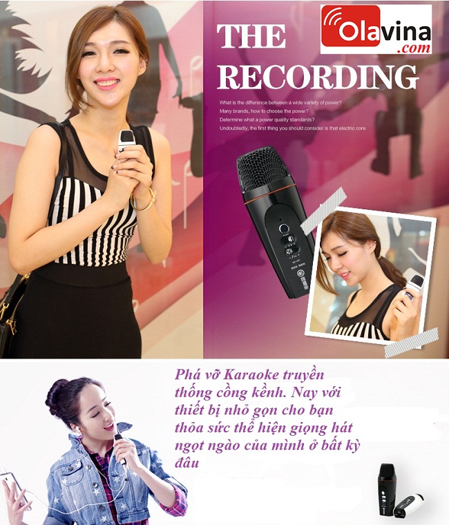 Micro hát Karaoke trên điện thoại