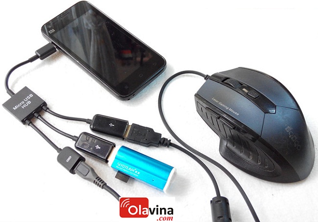 Micro usb OTG hub đa năng