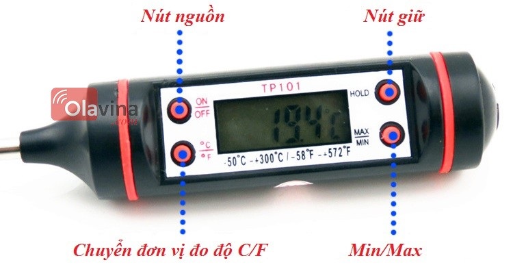 Nhiệt kế thực phẩm điện tử